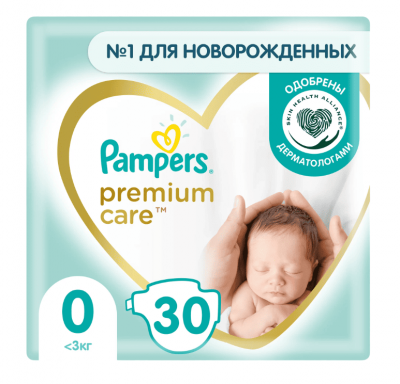 ПОДГУЗНИКИ ПАМПЕРС ПРЕМИУМ КЕА НЬЮБОРН 0 66ШТ