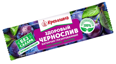 БАТОНЧИК КРЕМЛИНА ФИТ 30Г ЧЕРНОСЛИВ БЕЗ САХАРА