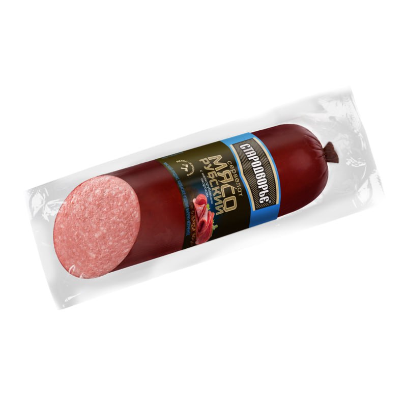 КОЛБАСА ВЯЗАНКА 350Г СЕРВЕЛАТ МЯСОРУБСКИЙ ВАР/КОПЧ