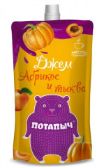 ДЖЕМ ПОТАПЫЧ АБРИКОС И ТЫКВА 300Г ДОЙ ПАК