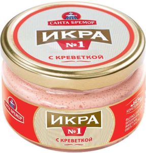 ИКРА МОЙВЫ САНТА БРЕМОР 180Г ДЕЛИКАТЕСНАЯ С КРЕВЕТКОЙ СТ