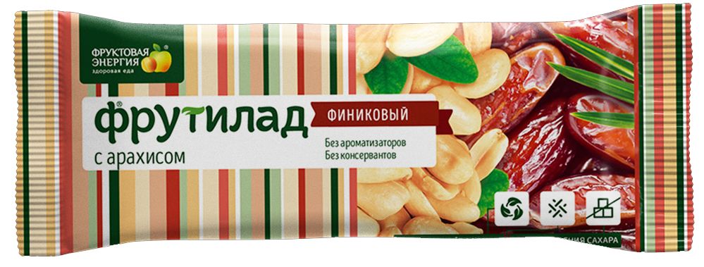 БАТОНЧИК ФРУТИЛАД 42Г ФИНИКОВЫЙ С АРАХИСОМ