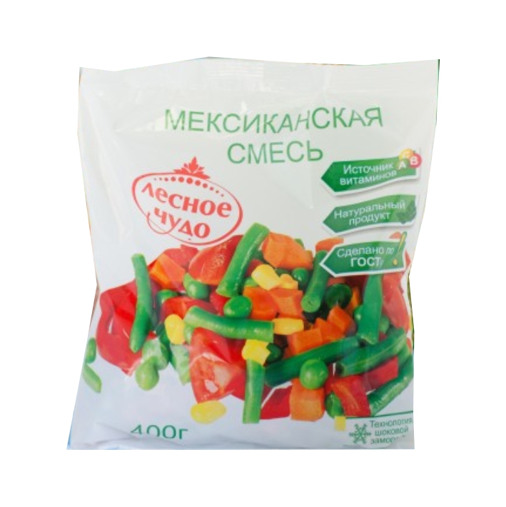ЗАМОРОЗКА ОВОЩНАЯ ЛЕСНОЕ ЧУДО МЕКСИКАНСКАЯ СМЕСЬ 400Г
