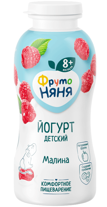 ЙОГУРТ ФРУТОНЯНЯ 200МЛ ПИТЬЕВОЙ МАЛИНА 2,5%
