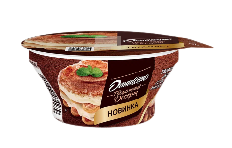 ДЕСЕРТ ТВОРОЖ ДАНОН ДАНИССИМО 4,2% 110Г СО ВКУС МАСКАРПОНЕ С НАП ТИРАМИСУ ДВУХСЛ