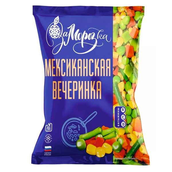 ЗАМОРОЗКА ОВОЩНАЯ ЗАМОРОЗКА 400Г СМЕСЬ МЕКСИКАНСКАЯ ВЕЧЕРИНКА