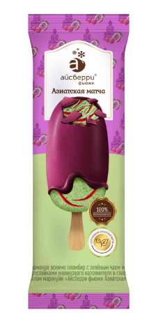 МОРОЖЕНОЕ АЙСБЕРРИ ФЬЮЖН 80Г АЗИАТСКАЯ МАТЧА ПЛОМБИР ЭСКИМО