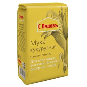 МУКА КУКУРУЗНАЯ С.ПУДОВЪ 450Г