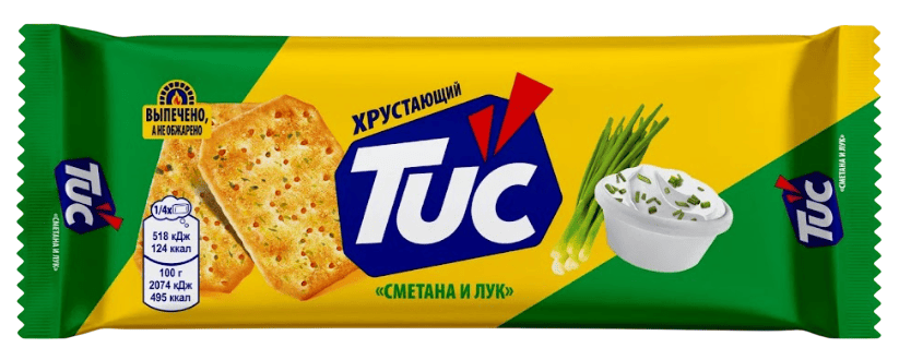 КРЕКЕР ТУК 100Г СО СМЕТАНОЙ И ЛУКОМ