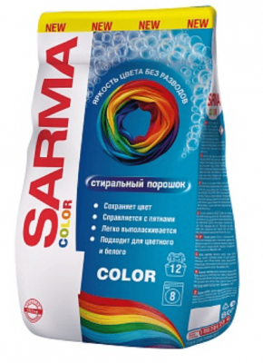 ПОРОШОК САРМА 800Г КОЛОР