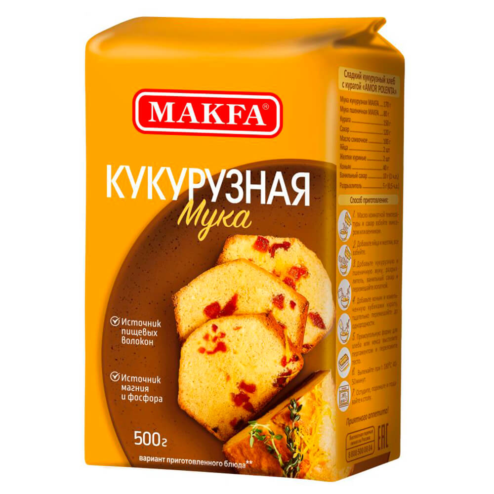 МУКА МАКФА 500Г КУКУРУЗНАЯ