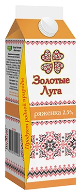 РЯЖЕНКА ЗОЛОТЫЕ ЛУГА 2,5% 450МЛ ПЮРПАК