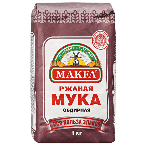МУКА МАКФА РЖАНАЯ ХЛЕБОПЕКАРНАЯ ОБДИРНАЯ 1КГ