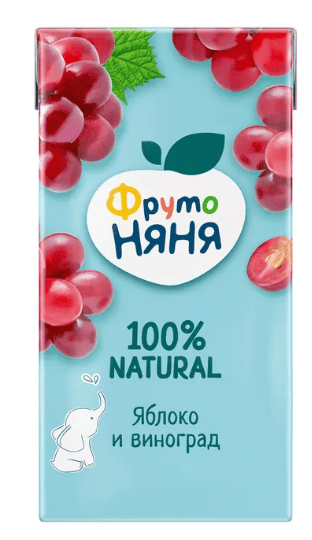 НЕКТАР ФРУТОНЯНЯ 0,5Л ЯБЛОЧНО-ВИНОГРАДНЫЙ