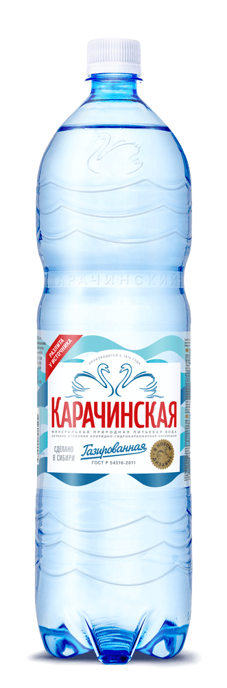 ВОДА МИН КАРАЧИНСКАЯ 1,5Л ПРИРОДНАЯ ЛЕЧЕБНО-СТОЛОВАЯ ГАЗ ПЭТ