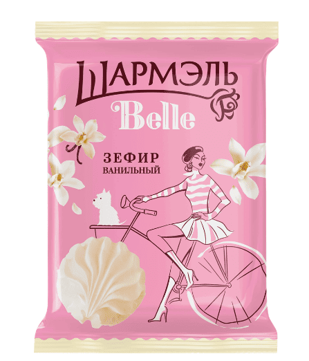 ЗЕФИР ШАРМЭЛЬ БЕЛЛЬ 150Г ВАНИЛЬНЫЙ