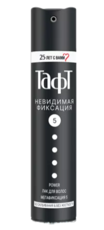 ЛАК Д/ВОЛОС ТАФТ 225МЛ НЕВИДИМАЯ ФИКСАЦИЯ