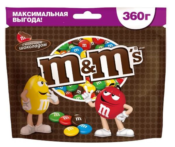 ДРАЖЕ М&М 360Г ШОКОЛАД