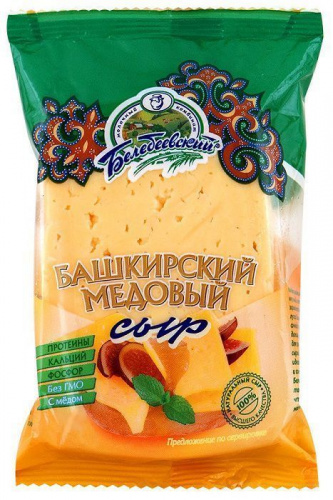 СЫР БЕЛЕБЕЕВСКИЙ БАШКИРСКИЙ МЕДОВЫЙ 50% 190Г ФЛОУПАК