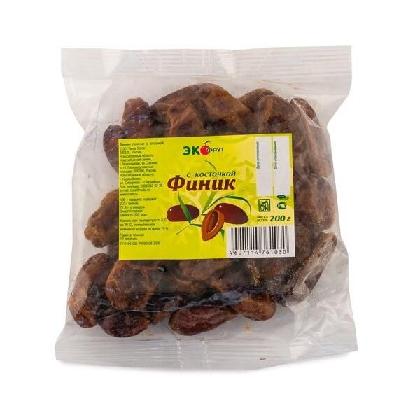 ФИНИК НАТСИ ЭКОФРУТ 200Г С КОСТОЧКОЙ ПАК