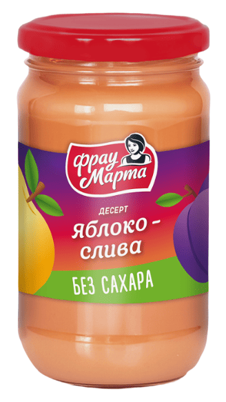 ДЕСЕРТ ФРУКТОВЫЙ ФРАУ МАРТА 360Г ЯБЛОКО-СЛИВА СТ