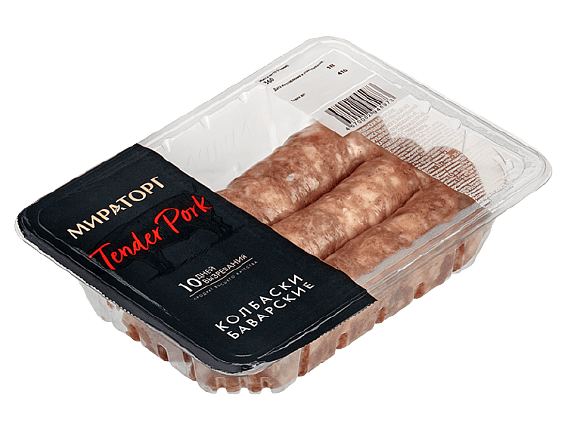 КОЛБАСКИ МИРАТОРГ БАВАРСКИЕ 360Г ОХЛ
