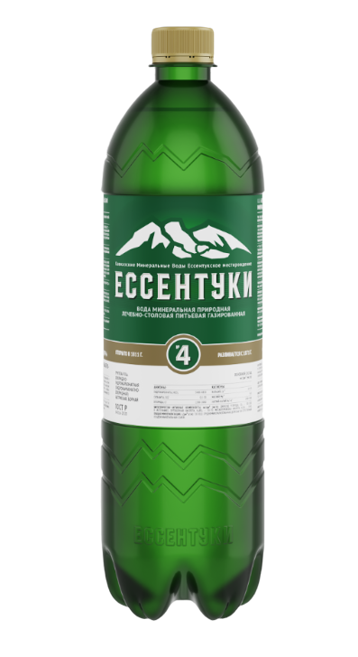 ВОДА МИН ЕССЕНТУКИ №4 1Л ЛЕЧЕБНО-СТОЛОВАЯ ГАЗ ПЭТ