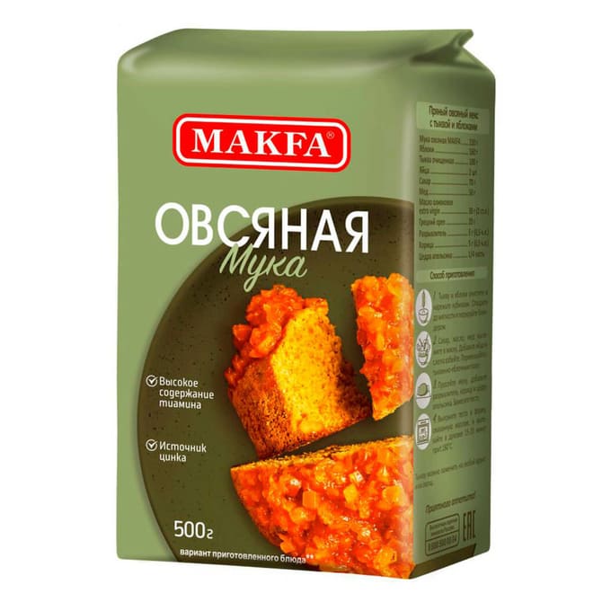 МУКА МАКФА ОВСЯНАЯ 500Г