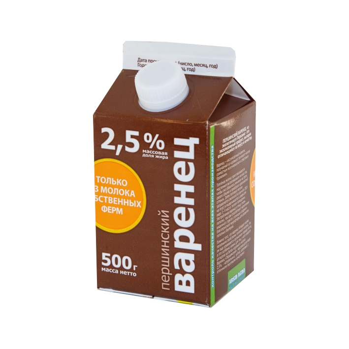 ВАРЕНЕЦ ПЕРШИНСКОЕ 2,5% 500Г ПЮРПАК