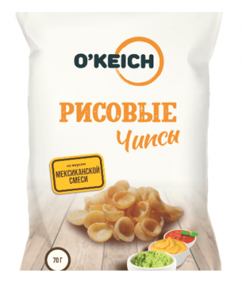 ЧИПСЫ РИСОВЫЕ ОКЕЙЧ 70Г МЕКСИКАНСКАЯ СМЕСЬ