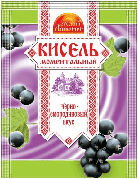 КИСЕЛЬ РУССКИЙ АППЕТИТ 30Г ЧЕРНОСМОРОДИНОВЫЙ МОМЕНТАЛЬНЫЙ