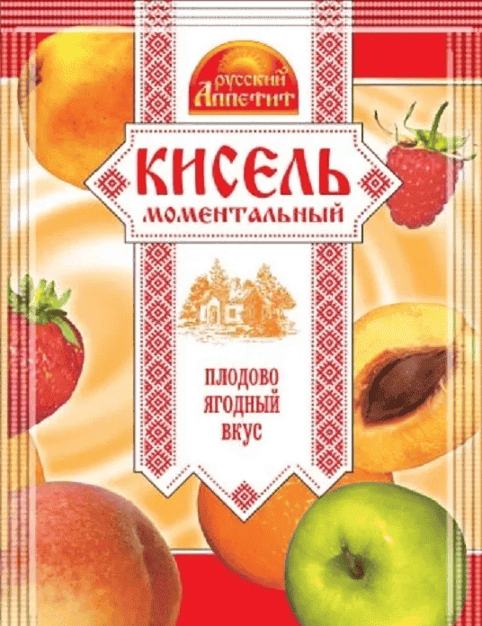 КИСЕЛЬ РУССКИЙ АППЕТИТ 30Г ПЛОДОВО-ЯГОДНЫЙ МОМЕНТАЛЬНЫЙ