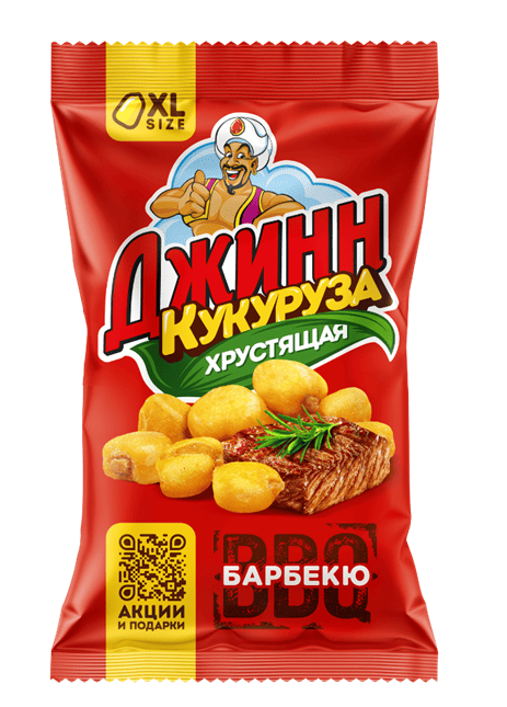 КУКУРУЗА ДЖИНН ПРЕМИУМ 35Г ЖАРЕНАЯ СО ВКУСОМ БАРБЕКЮ