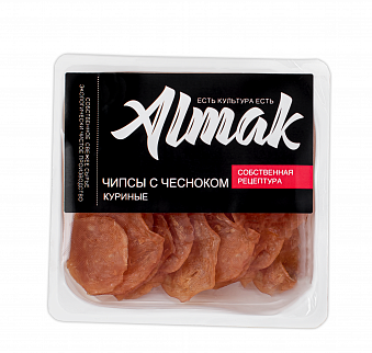 ЧИПСЫ АЛМАК 30Г С/ВЯЛ КУРИНЫЕ С ЧЕСНОКОМ