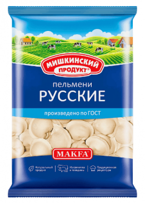 ПЕЛЬМЕНИ МИШКИНСКИЙ ПРОДУКТ 700Г МИШКИНСКИЕ