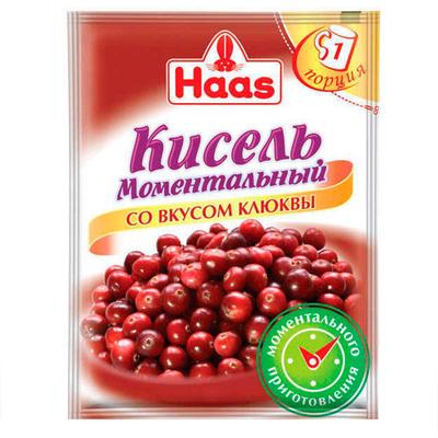 КИСЕЛЬ ХААС 30Г МОМЕНТАЛЬНЫЙ КЛЮКВА