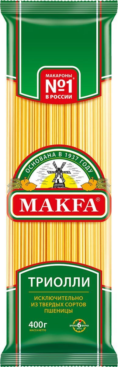 ИЗДЕЛИЯ МАК МАКФА 400Г ВЕРМИШЕЛЬ ДЛИННАЯ