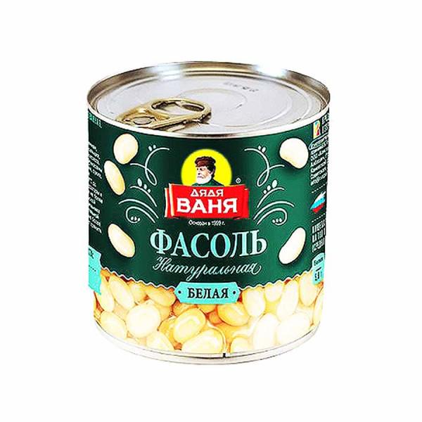 ФАСОЛЬ ДЯДЯ ВАНЯ 400МЛ НАТУРАЛЬНАЯ БЕЛАЯ КЛЮЧ ЖБ