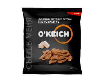 СУХАРИКИ-БАГЕТЫ ОКЕЙЧ 50Г КЛАССИКА СО ВКУСОМ СЛИВОЧНЫЙ СЫР