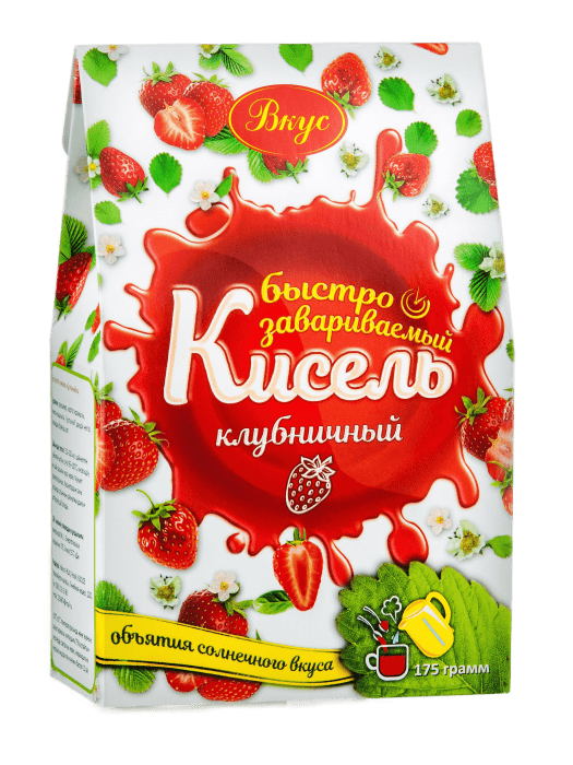 КИСЕЛЬ ВКУС 175Г КЛУБНИЧНЫЙ БЫСТРОЗАВАРИВАЕМЫЙ ТВ