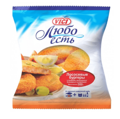 БУРГЕРЫ ЛОСОСЕВЫЕ ВИЧИ 500Г
