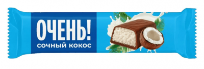 БАТОНЧИК СЛАВЯНКА ОЧЕНЬ 47Г С КОКОСОМ ГЛАЗИРОВАННЫЕ
