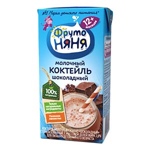КОКТЕЙЛЬ МОЛОЧНЫЙ ФРУТОКИДС 200МЛ 2,8% КАКАО-ШОКОЛАДНЫЙ Д/П