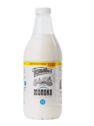 МОЛОКО ПЕРВЫЙ ВКУС 3,2% 1500Г ПЭТ
