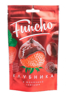 ДРАЖЕ ФАНЧО 100Г КЛУБНИКА В МОЛОЧНОЙ КОНД ГЛАЗУРИ
