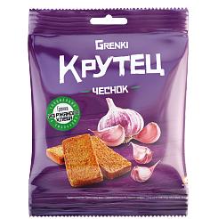 ГРЕНКИ КРУТЕЦ 80Г СО ВКУСОМ ЧЕСНОКА