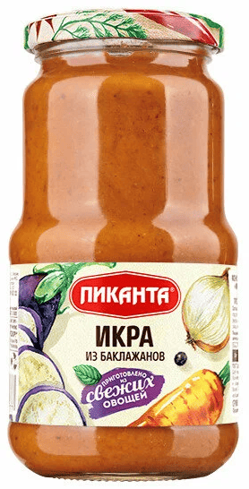 ИКРА БАКЛАЖАННАЯ ПИКАНТА 450Г СТ