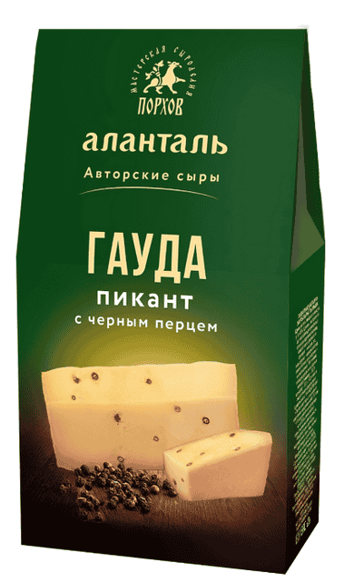 СЫР АЛАНТАЛЬ ГАУДА ПИКАНТ 45% 190Г П/ТВЕРД КУСОК ФЛОУ-ПАК