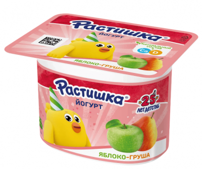 ЙОГУРТ ДАНОН РАСТИШКА 110Г ЯБЛОКО ГРУША