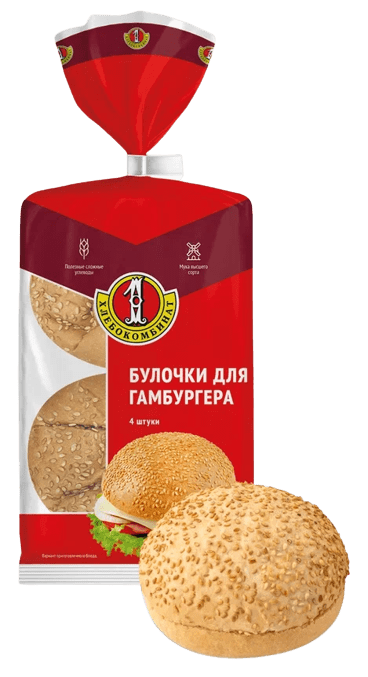 БУЛОЧКИ ПЕРВЫЙ ХЛЕБОКОМБИНАТ 240Г ДЛЯ ГАМБУРГЕРА